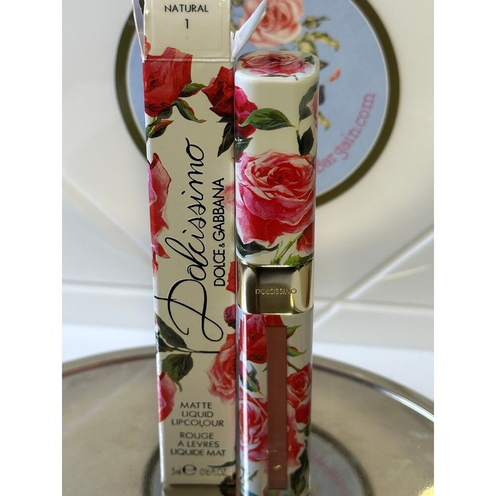 Dolce & Gabbana Dolcissimo Matte Liquid Lip Colour - 1 NATURAL  5ml - NEW in BOX - Picture 2 of 2
